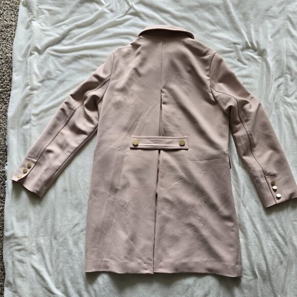 T Tahari Sophie Single-Breasted Coat - Rose Quartz Pink - Picture 16 of 16